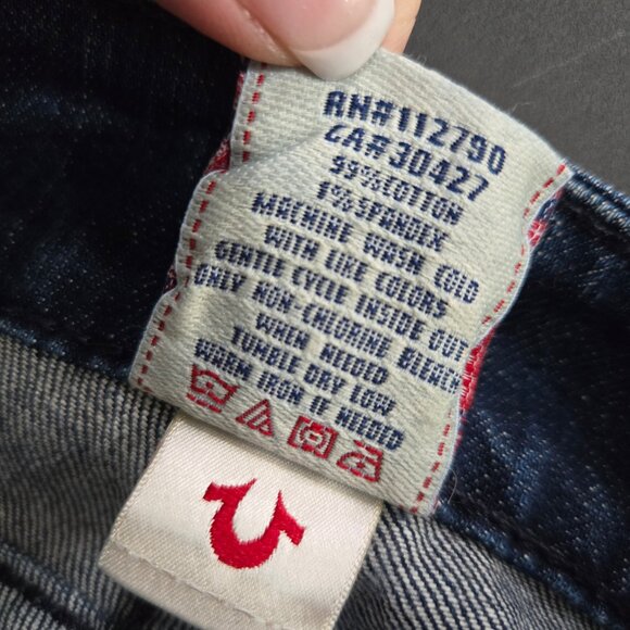 Vintage True Religion Medium Wash Flare Leg Jeans Size 29 - Picture 13 of 16